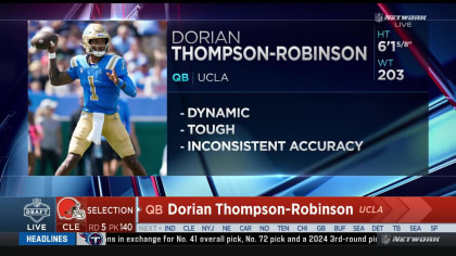 Watch: Dorian Thompson-Robinson's 2023 NFL Scouting Combine workout