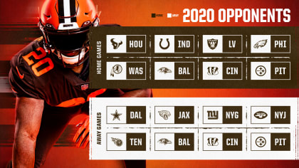 Browns' 2020 opponents are set