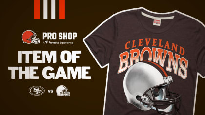 NFL Team Apparel Youth Cleveland Browns Game Time White T-Shirt