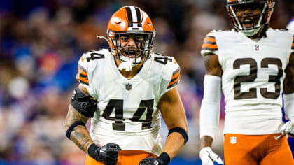 Sione Takitaki Cleveland Browns Game-Used #44 Brown Jersey vs. Buffalo  Bills on November 10 2019