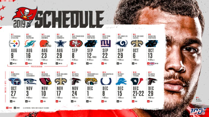 Here's What You Need to Know About the Bucs 2019 Schedule