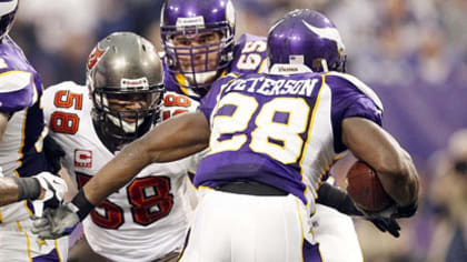 Minnesota Vikings' Adrian Peterson missed a single, but big, block