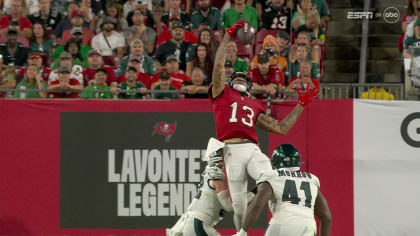 Mike Evans of the Tampa Bay Buccaneers celebrates a first down