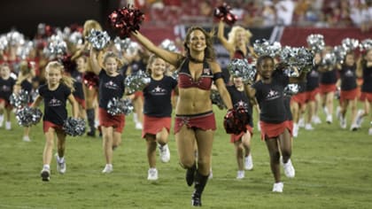 ATLANTA, GA - NOVEMBER 06: Falcons cheerleaders in their Salute To