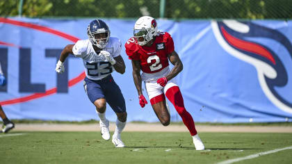 Arizona Cardinals compete in joint practice against Tennessee Titans