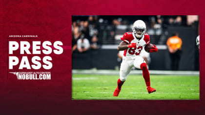 SANTA CLARA, CA - JANUARY 08: Arizona Cardinals wide receiver Greg Dortch  (83) celebrates with Arizona Cardinals wide receiver A.J. Green (18) on the  first touchdown of the Week 18 game between