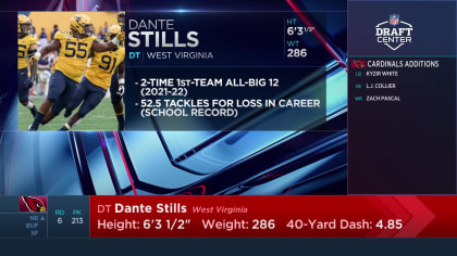 Cardinals draft West Virginia DT Dante Stills in Round 6