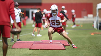 Arizona Cardinals linebacker Ben Niemann (56) lines up during the