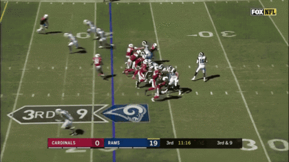 Patrick Peterson performs video game celebration after Kyler Murray INT