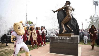 A general overall view of memorial statue of Arizona Cardinals