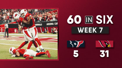 Cardinals move to 7-0 for season, roll past Texans 31-5