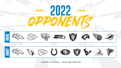 La Chargers 2022 Schedule Los Angeles Chargers' 2022 Season Opponents