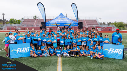 Rams and Chargers host surprise jersey unveiling for League of Champions  Girls Flag Football teams