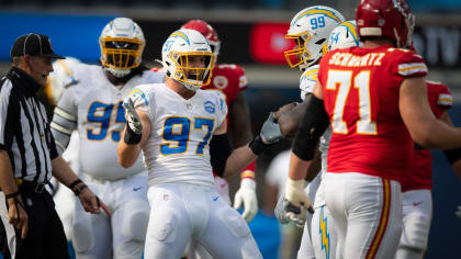 Inglewood, United States. 24th May, 2021. Los Angeles Rams and Los Angeles  Chargers jerseys on display at the Equipment Room team store atf SoFi  Stadium, Monday, May 24, 2021, in Inglewood, Calif.