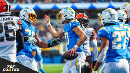 Week 05: Top Quotes from Los Angeles Chargers Coordinators on the Cleveland  Browns