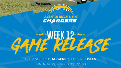 Buffalo Bills' matchup at Los Angeles Chargers will only be