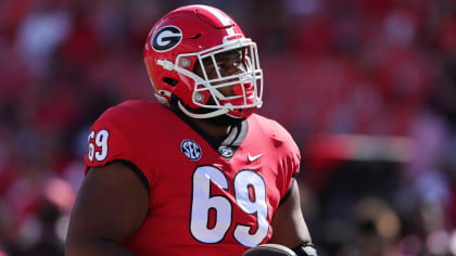 2022 NFL Draft: offensive lineman Jamaree Salyer, Georgia, Round 6, Pick 195