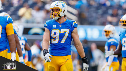 New York Giants defensive tackle Austin Johnson (98) walks on the