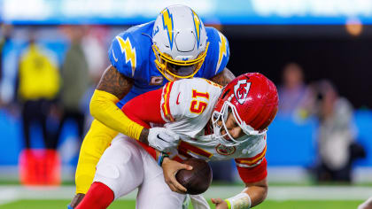 Los Angeles Chargers safety Derwin James Jr. (3) in an NFL football game  Sunday, Jan. 8, 2023, in Denver. (AP Photo/David Zalubowski Stock Photo -  Alamy