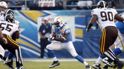 Chargers retire LaDainian Tomlinson's number on emotional day