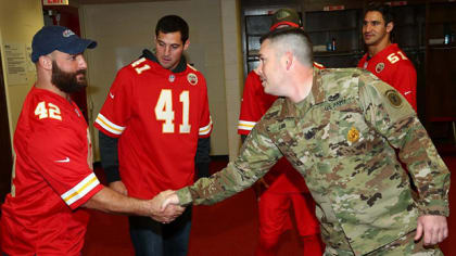 Chiefs Surprise Local Military Units with “Salute to Service” Hoodies