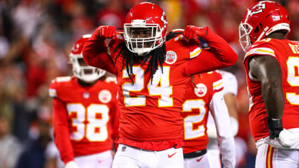 Kansas City Chiefs linebacker Melvin Ingram during the first half of the  NFL AFC Championship football game against the Cincinnati Bengals, Sunday,  Jan. 30, 2022 in Kansas City, Mo.. (AP Photos/Reed Hoffmann