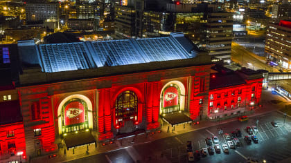 Watch a video of a special Kansas City Chiefs light show at Union Station