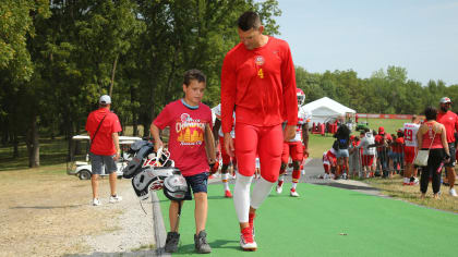 Chiefs Share Unforgettable Memories with Kids at Training Camp During the  Helmet Walk 