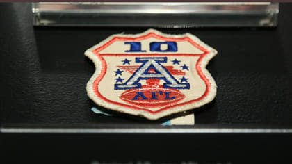 Gridiron Glory at Union Station: “The AFL-10 Year Patch”