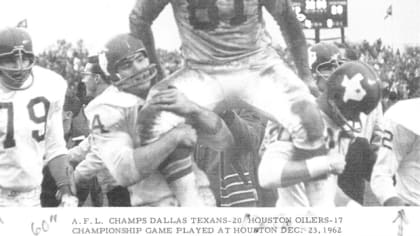 1962 AFL Championship Game - the last game the Dallas Texans played.