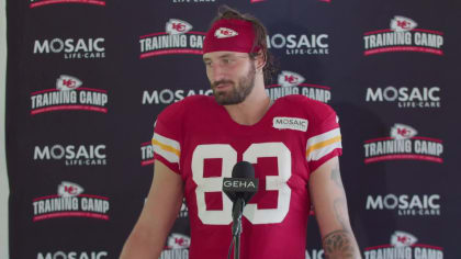 KC Chiefs rookie Noah Gray has 'learned a lot' alongside Travis Kelce