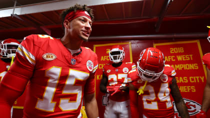 Kansas City Chiefs punter Tommy Townsend during pre-game warmups