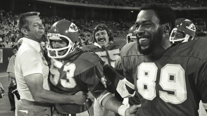 Chiefs' Otis Taylor, Marty Schottenheimer, Carl Peterson and Lloyd