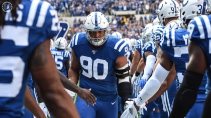 HIGHLIGHT  Grover Stewart makes ridiculously strong one-handed sack on Carr