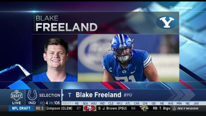 Indianapolis Colts' Blake Freeland Following Veterans' Approach