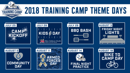 Training Camp Schedule