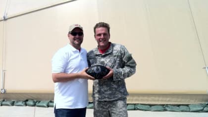 Colts Pat McAfee makes a soldier and his family's day at Lucas Oil Stadium.  • Wish For Our Heroes