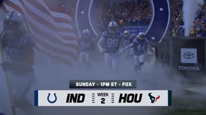 Week 2 Game Preview: Colts at Texans - The Blue Stable