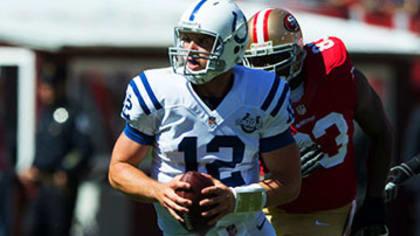 University of Houston Cougars quarterback Case Keenum (7) looks to