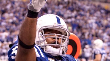 Indianapolis Colts linebacker Gary Brackett is carted off the field after  suffering an injury in the first quarter of the team's NFL game against the  Cleveland Browns on Sunday, Nov. 30, 2008