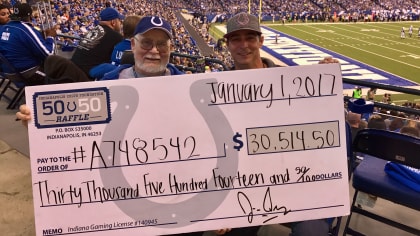 Season Ticket Member For 35 Seasons Wins Colts 50/50 Raffle