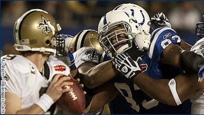 Colts lead Saints 17-16 in Super Bowl