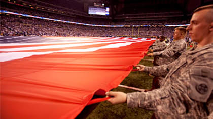 The NFL is honoring the U.S. military with a Salute to Service
