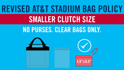 Dallas cowboys stadium bag sale