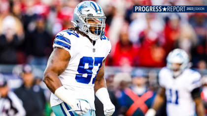 Dallas Cowboys defensive tackle Osa Odighizuwa (97) is seen after an NFL  football game against the Chicago Bears, Sunday, Oct. 30, 2022, in  Arlington, Texas. Dallas won 49-29. (AP Photo/Brandon Wade Stock Photo -  Alamy