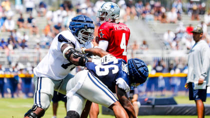 Fullback/linebacker Oliver Hoyte, of the Dallas Cowboys, during