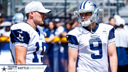 Dallas Cowboys wide receiver Ty Fryfogle at NFL football training