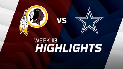HIGHLIGHTS: Week 13 - Redskins vs. Cowboys