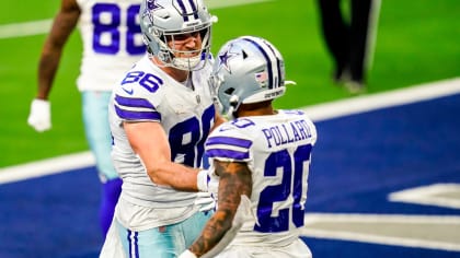 Dante Fowler Jr. #56 of the Dallas Cowboys celebrates after a play