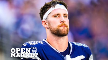 Dallas Cowboys tight end Sean McKeon (84) runs during an NFL football game  against the Washington Commanders, Sunday, January 8, 2023 in Landover. (AP  Photo/Daniel Kucin Jr Stock Photo - Alamy